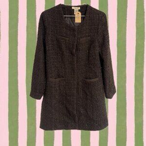 Black Tweed Jacket With Shimmer